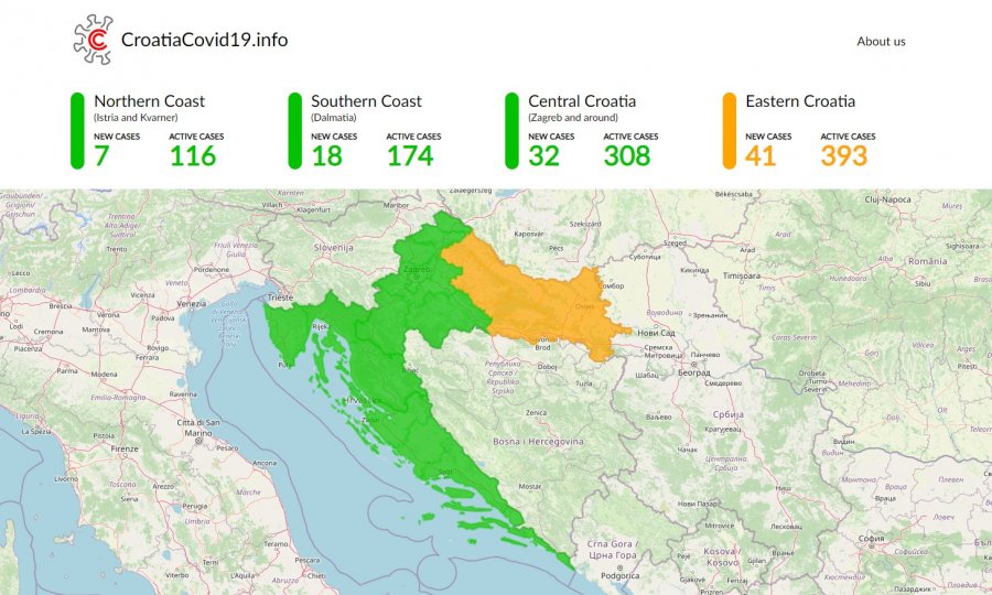 Pokrenut Hrvatski „Corona region tracker“ koji će pomoći u planiranju odmora svim gostima koji dolaze u Hrvatsku